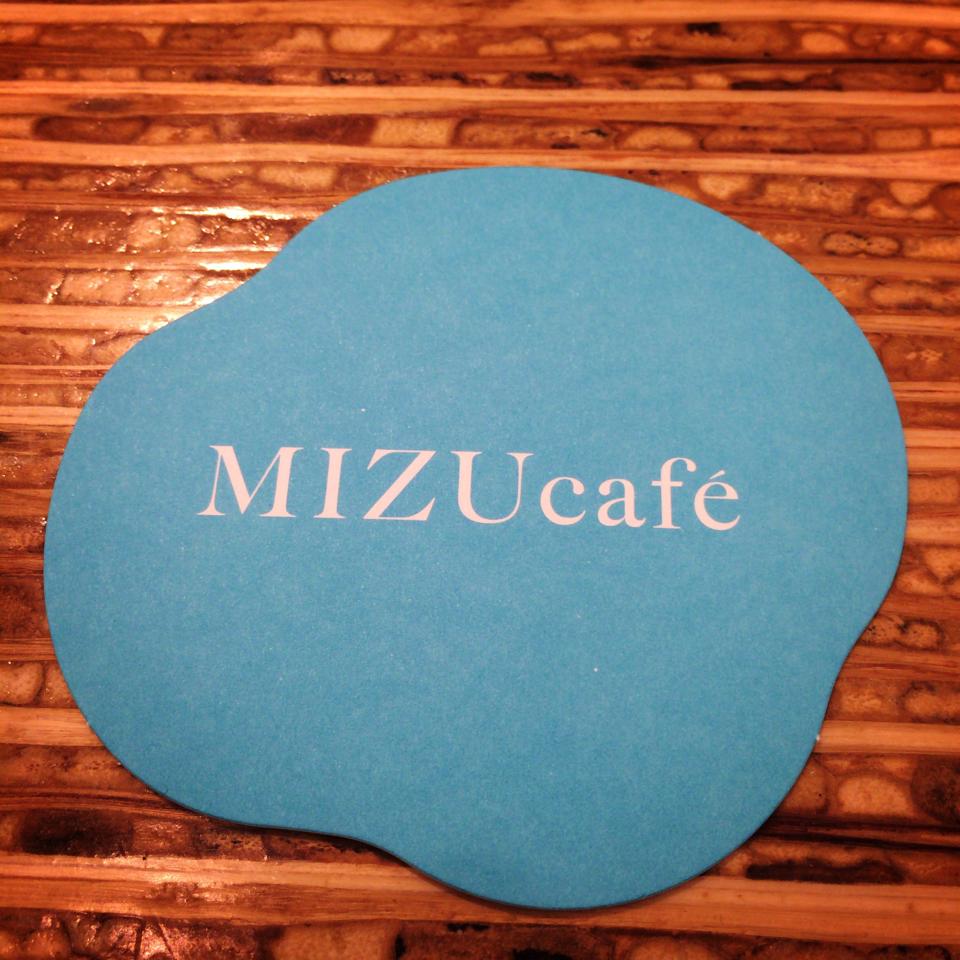 MIZUcaféのコースター